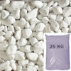 25kg Sack 25-40mm Marmorkiesel weiss