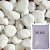 25kg Sack 40-60mm Marmorkiesel weiss