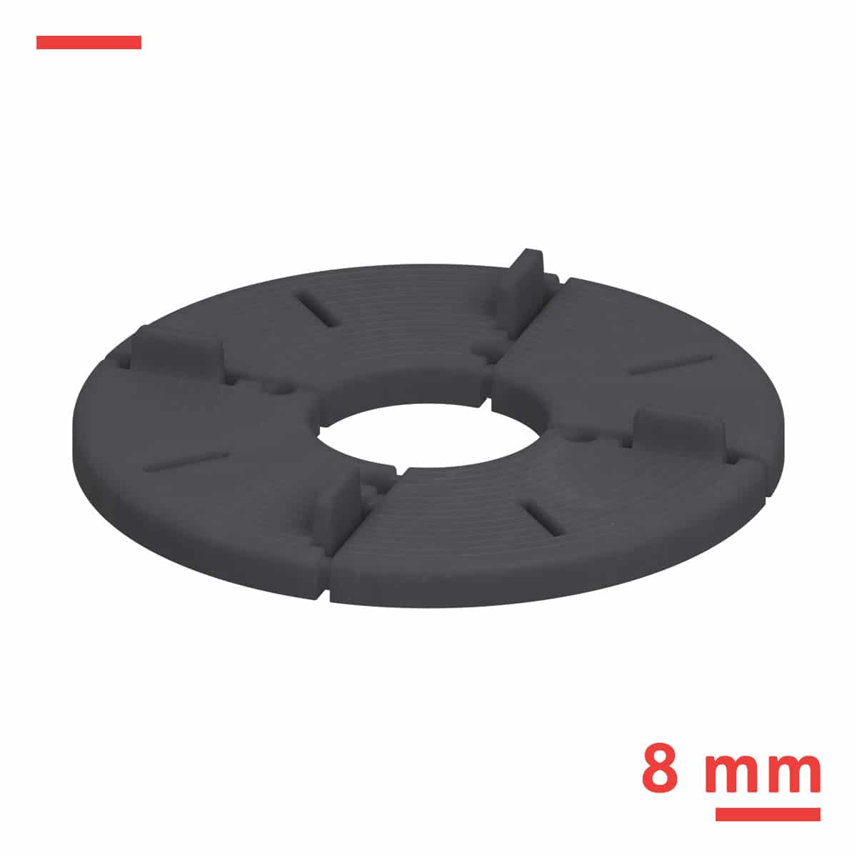 8mm Plattenlager Gummi – Bild 6