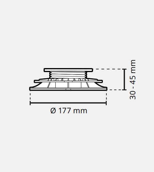 30-45mm Stelzlager standard – Bild 3